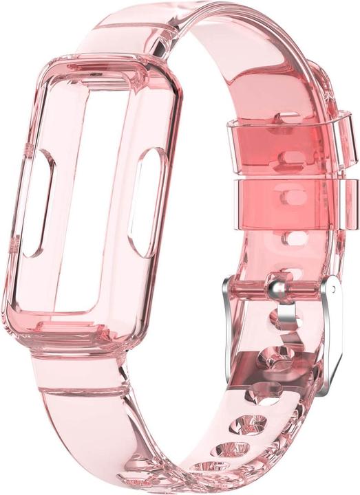 Cover-Discount Fitbit Inspire 3 - Sportarmband mit Displayschutz rosa (Silikon)