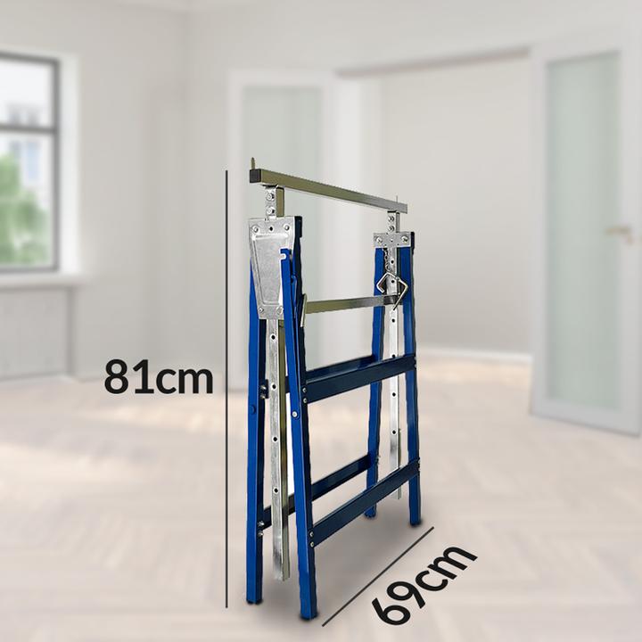 Image du produit Deuba 4x tréteaux à cadre à 7 compartiments (57 cm, 69 cm)