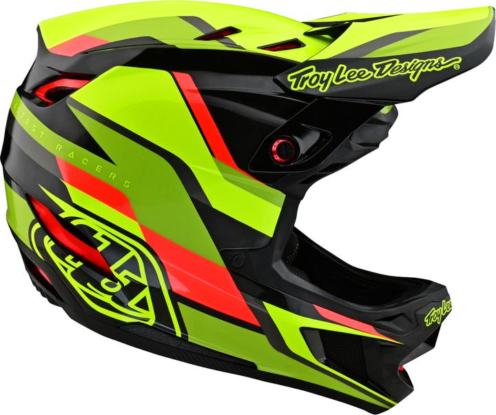 Troy Lee Designs D4 Carbon MIPS Helmet, Omega, black/yellow, S | 55-56cm