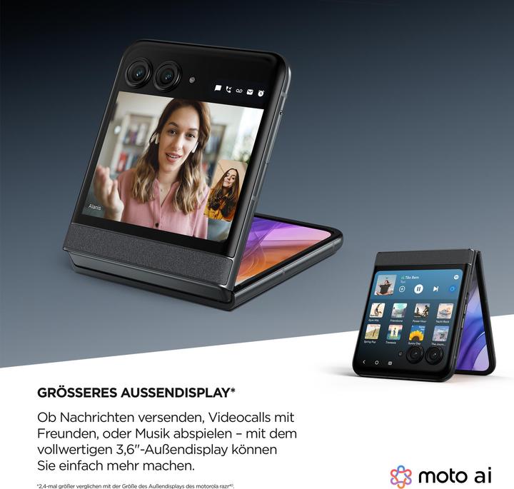 Productafbeelding Motorola Razr 50 (256 GB, Koala Grijs, 6.90", SIM + eSIM, 50 Mpx, 5G)