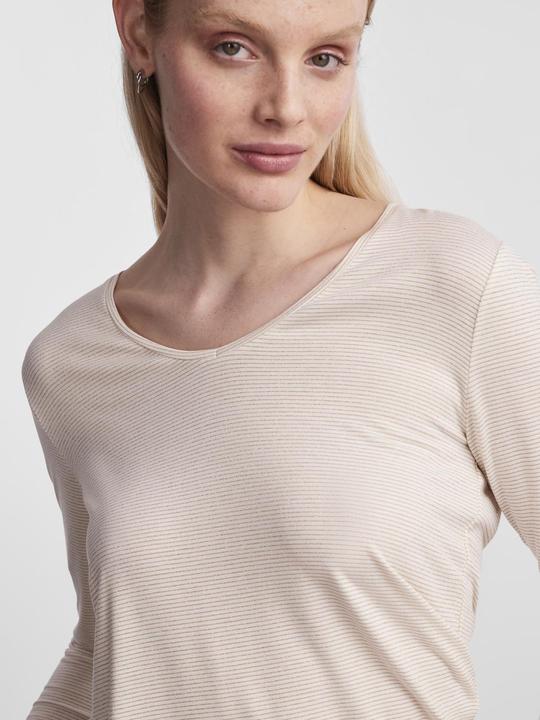 Produktbild Pieces Pcbillo Ls V-Neck Lurex Stripes Noos (XXL)