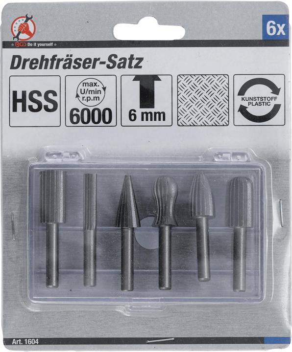 Actual product image BGS Taper Milling Cutter Set 6 pcs.