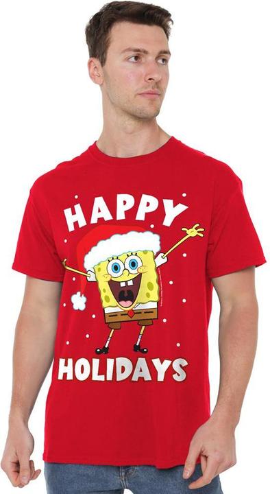 Produktbild Spongebob Squarepants Happy Holidays TShirt weihnachtliches Design (XL)