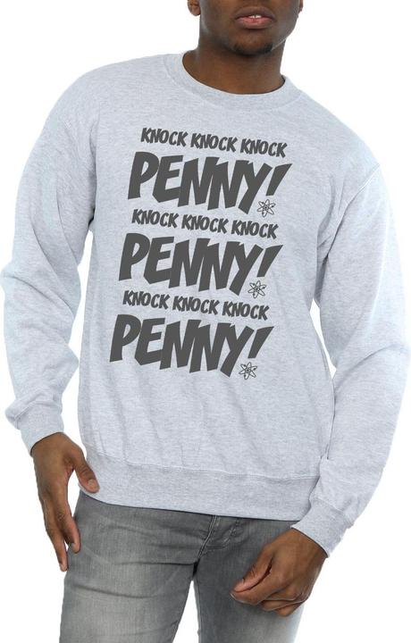 Actual product image Dam Mens Sheldon Knock Knock Penny Cotton Sweatshirt (XXL)