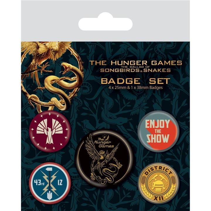 Produktbild The Hunger Games: The Ballad of Songbirds & Snakes Abzeichen 5erPack