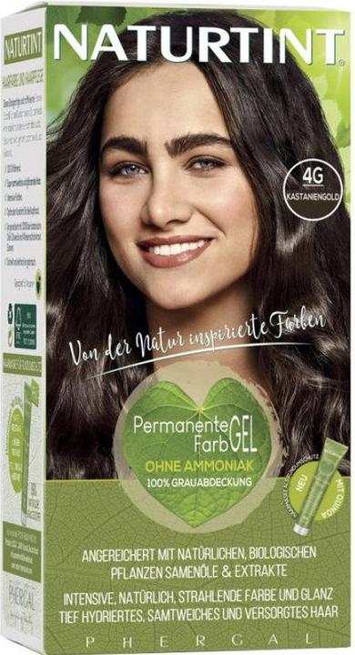 Naturtint Permanent hair color gel 4G chestnut gold without ammonia (4G Chestnut Gold without ammonia)