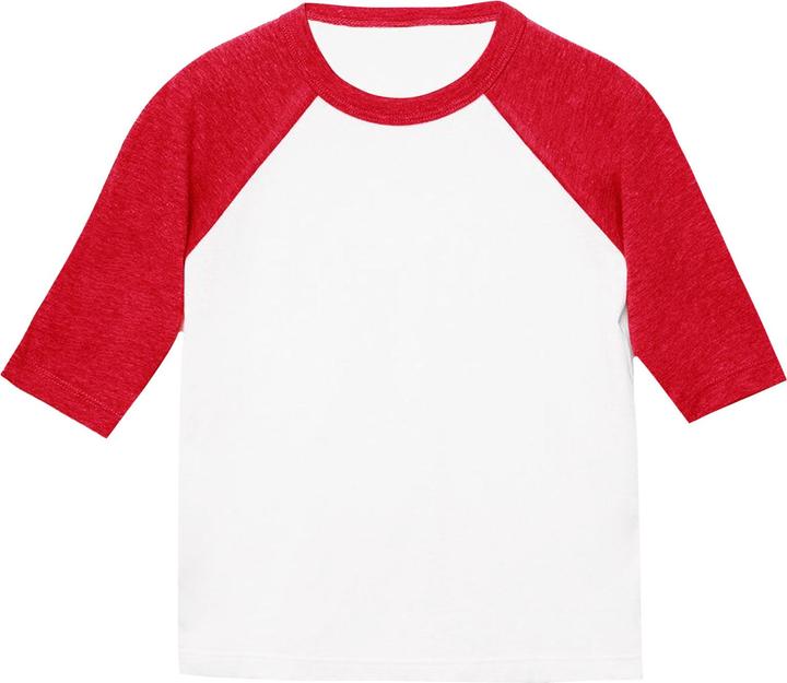 Immagine prodotto Bella Canvas Maglietta da baseball a 34 maniche per bambini (110)