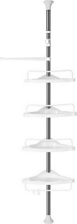Immagine prodotto Songmics Mensola telescopica per doccia BCB02SW bianco 25,0 x 35,0 x 85,0 - 300,5 cm