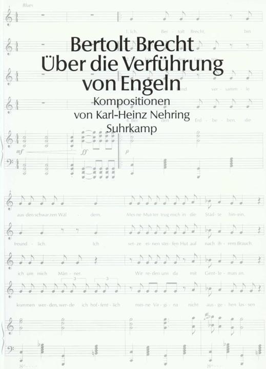Produktbild Über die Verführung von Engeln (Deutsch, Bertolt Brecht, Karl-Heinz Nehring, 1998)