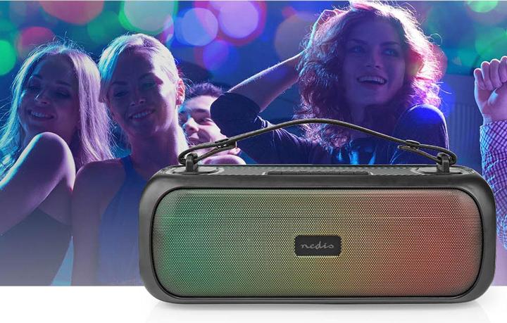 Produktbild Nedis Bluetooth® Party Boombox 4.5 hrs 2.0 30 W Medienwiedergabe: AUX/USB IPX5 Verknüpfbar Tragegrif (4.50 h, Netzbetrieb)