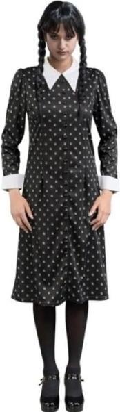 Actual product image Chaks Wednesday: Dotted dress (134, 140)