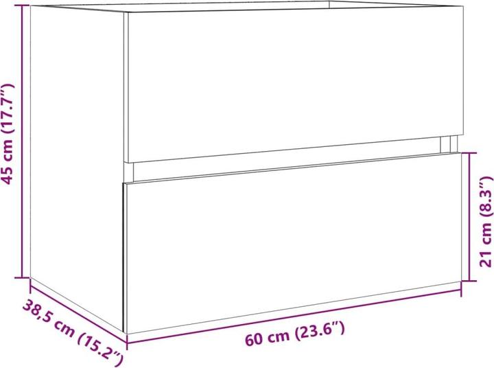 Immagine prodotto VidaXL Mobiletto 60 x 38,5 x 45 cm