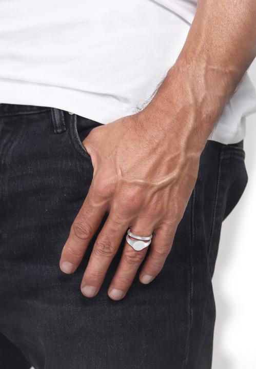 Produktbild Kuzzoi Bandring, Ring Set, Siegelring (58, 925 Silber)