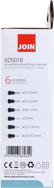 Produktbild Alpha Elettronica TischnetzgerÃ¤t 36 W, 5 - 24 V DC, 3 A universal