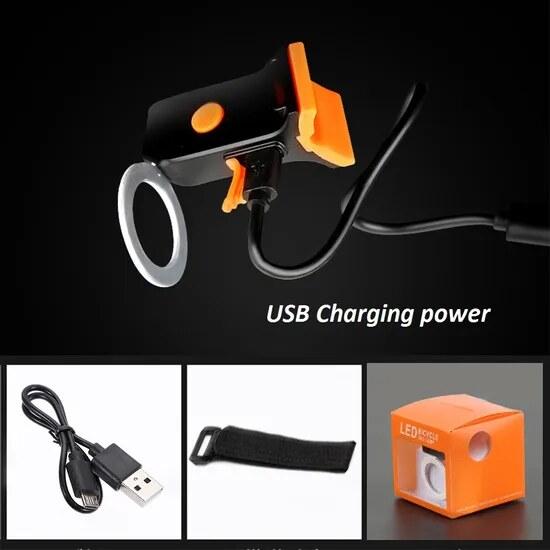 Actual product image MRB Mini LED bike rear light Heart