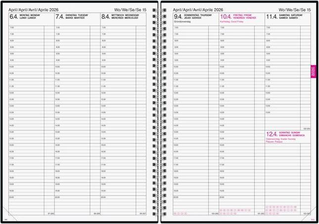 Produktbild Biella Geschäftsagenda Quarta (21 x 29.7 cm)