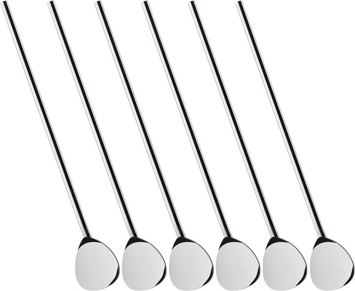 Actual product image Cilio Cocktail Spoon with Straw Set of 6 (Bar spoons + Cocktail stirrers)