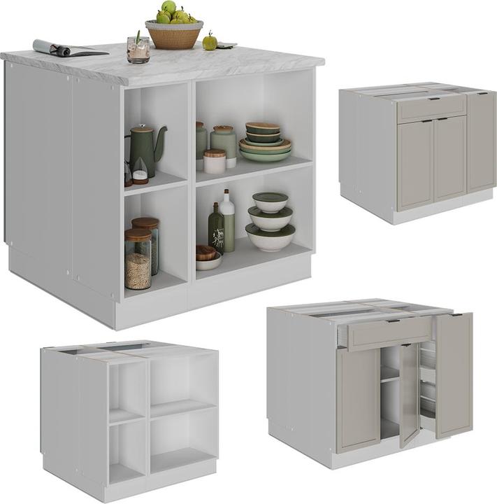 Actual product image Vicco Kücheninsel Fame-Line (90 x 82 x 82 cm)
