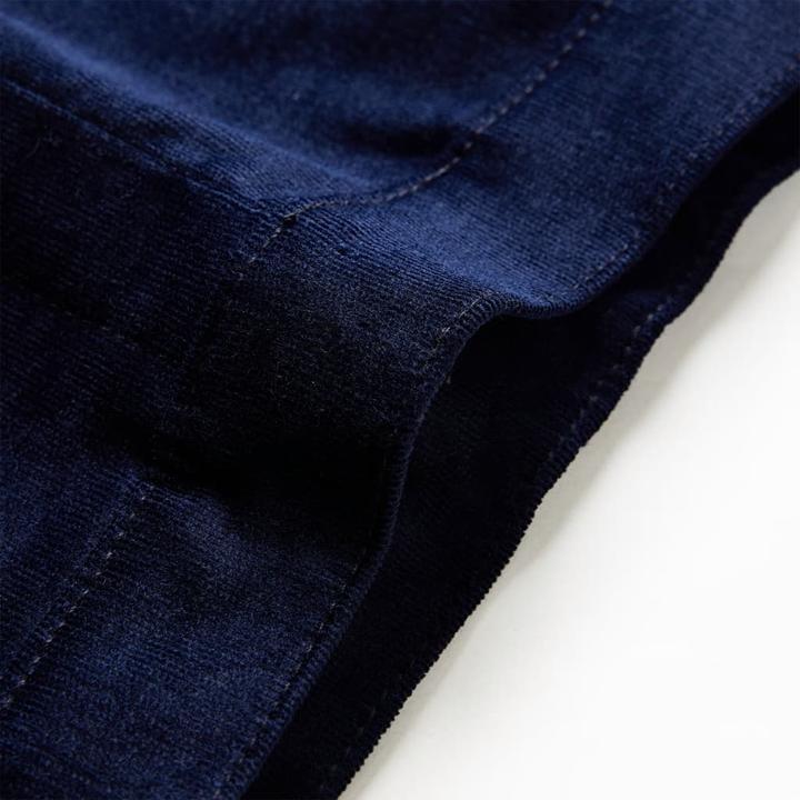 Image du produit VidaXL Pantalon enfant Bleu marine foncé 128,Matière : 98% Coton (128)