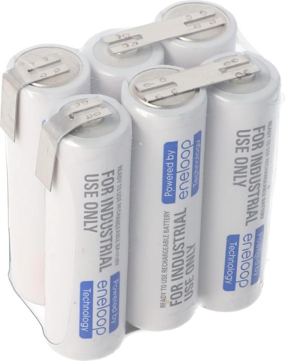 Actual product image Panasonic Battery Eneloop F2x3 6/BK-3MCCE with solder lug (1 pcs., 2000 mAh, Rechargeable battery)