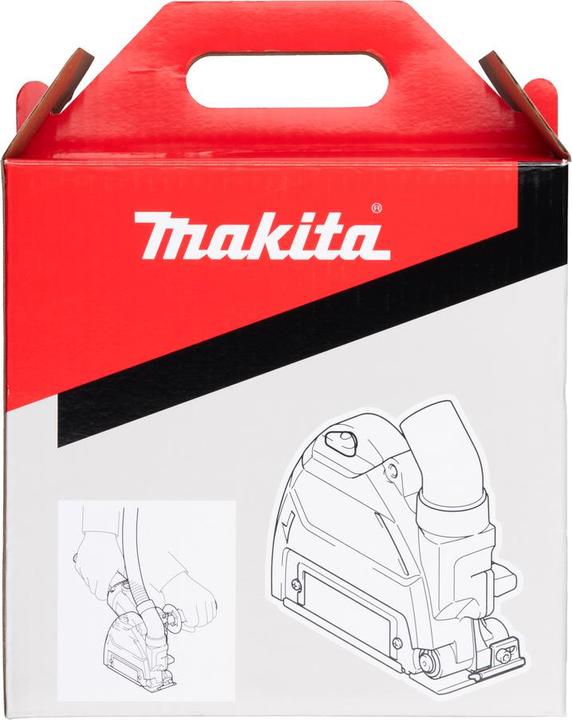 Image du produit Makita Ø 125mm hotte d'aspiration béton pour meuleuse d'angle à batterie