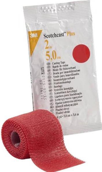 Actual product image 3M Scotchcast Plus 5cmx3.65m red