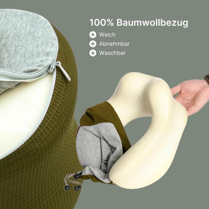 Actual product image Hermex Nackenkissen Reisekissen Flugzeug Nackenhörnchen Memory Foam (Head & neck pillow)