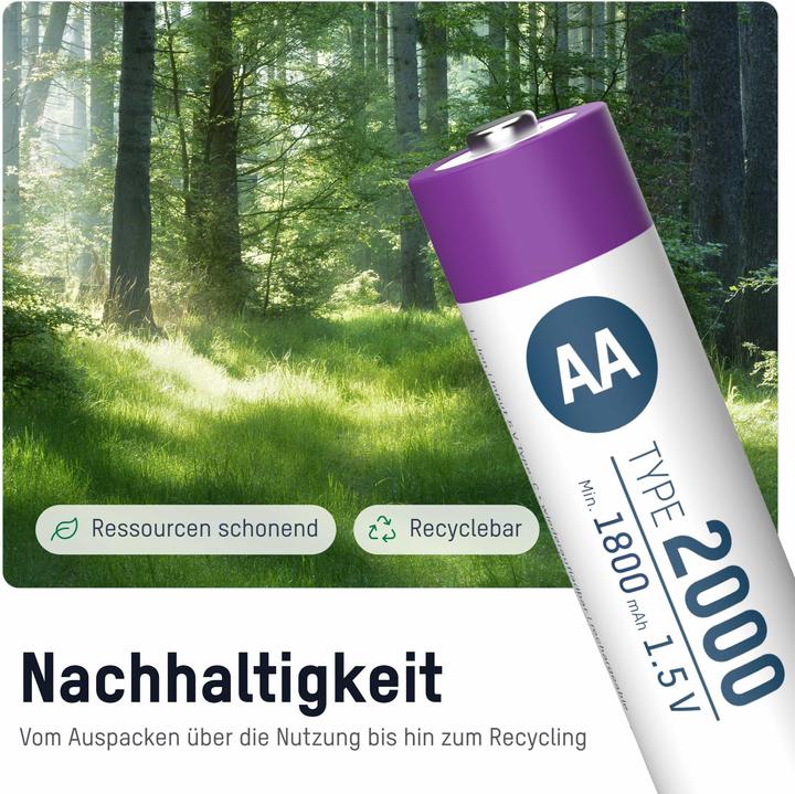 Produktbild Ansmann Li-Ion Premium Accu (4 Stk., AA, 1800 mAh)