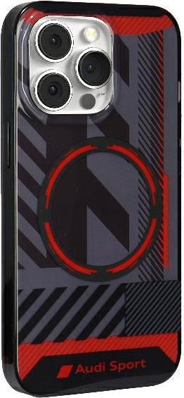 Productafbeelding Audi IML Sport MagSafe hoesje iPhone 13 Pro Max 6,7" czarny/zwart AU-IMLMIP13PM-RSQ/D2-BK (Apple iPhone 13 Pro Max)