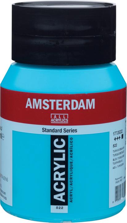 Immagine prodotto Talens Vernice acrilica Amsterdam 500ml 17725222 blu turchese (Blu, Turchese, 500 ml)