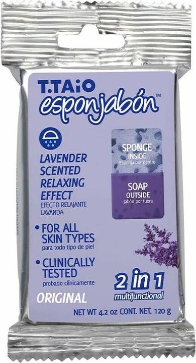 Produktbild Esponjabón SEIFENSCHWAMM 2 in 1 Lavendel 1 u (Intimwaschlotion)