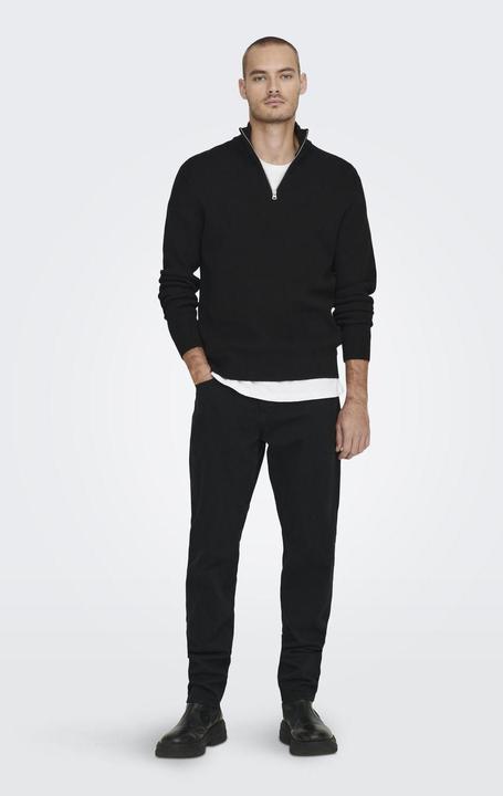 Produktbild Only & Sons Onsphil Reg 12 Struc Half Zip Knit Noos (XS)