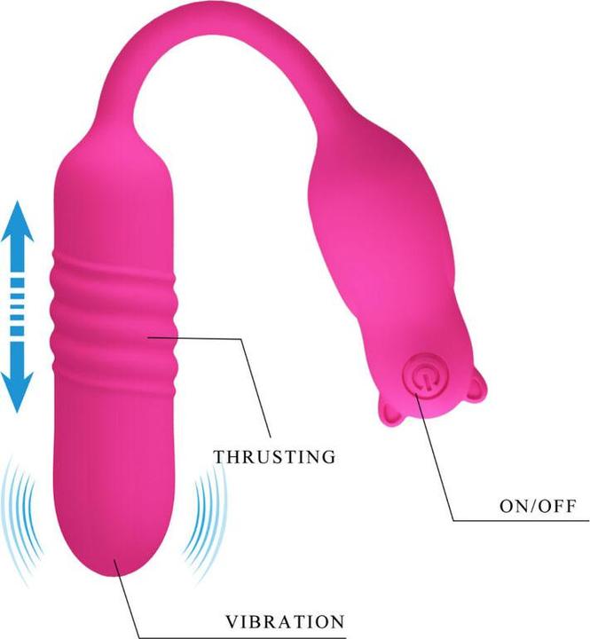Actual product image Pretty Love Pink Silicone Vibrating Bullet