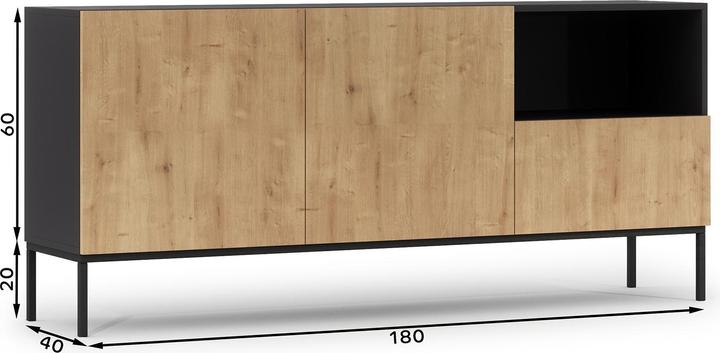 Productafbeelding ELTAP Lanzzi (180 x 40 x 80 cm)