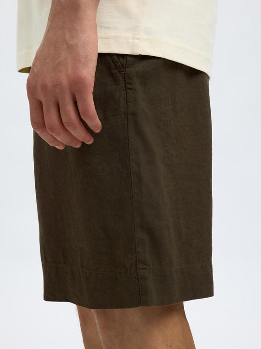 Image du produit Selected Homme Loose Fit Shorts aus Leinengemisch (M)