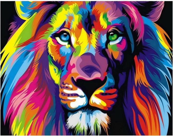 Actual product image JTI Canvas poster, lion - 40 x 60 cm (40 x 60 cm)