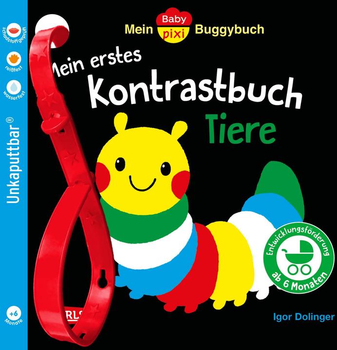 Immagine prodotto Baby Pixi (infrangibile) 163: Il mio libro passeggino Baby Pixi: Il mio primo libro di contrasto (Tedesco)