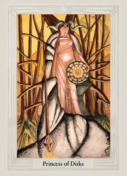 Actual product image Aleister Crowley Thoth Tarot (Deluxe Edition, English, GB), with 1 book, with 78 inserts, 2 parts (English, Aleister Crowley, Frieda Harris, 2024)