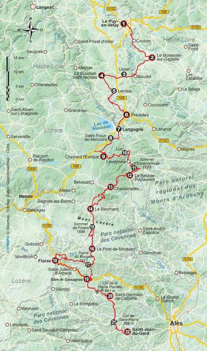 Produktbild Frankreich: Cevennen Stevensonweg GR 70 (Deutsch, Annika Witte, Véronique Kämper, 2024)