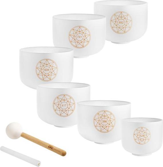Produktbild Meinl Sonic Energy Crystal Singing Bowl Solfeggio Set mit Reinigungstuch (Perkussion)