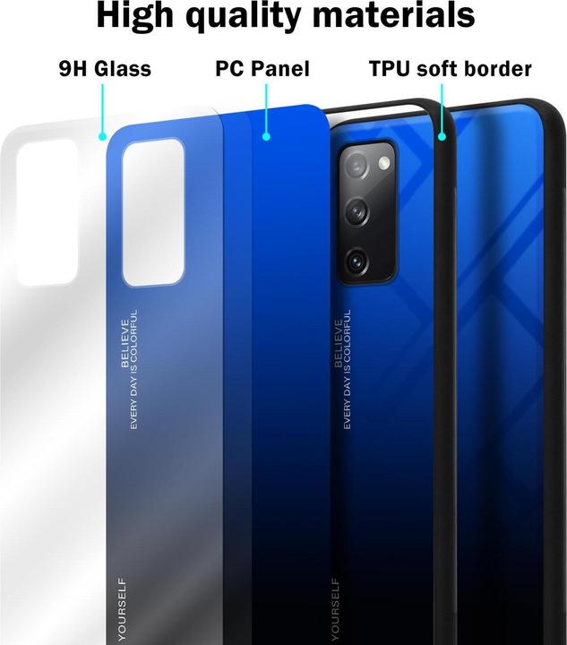 Produktbild Cadorabo TPU 2 Farben Glas Cover (Samsung Galaxy S20 FE)