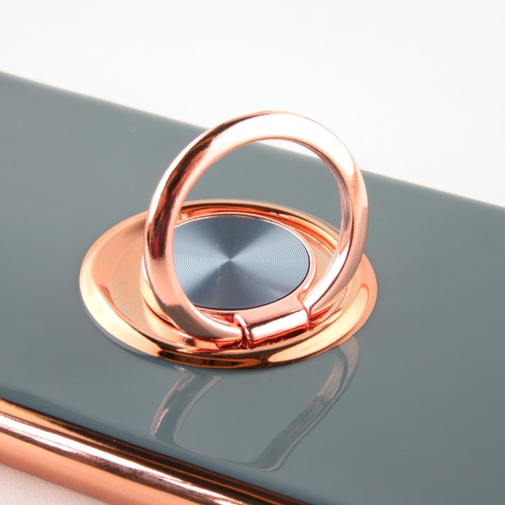 Produktbild PhoneLook Hülle Gummi Bronze mit Ring grau grün (Apple iPhone X, Apple iPhone XS)