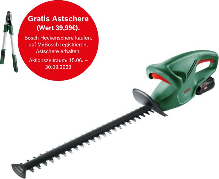 Image du produit Bosch Home & Garden EasyHedgeCut 18-45 Set (Taille-haies sans fil)