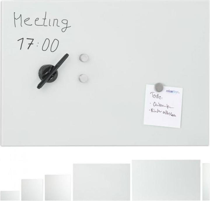 Actual product image Relaxdays Magnetic Dry Erase Board (80 x 0.4 x 15 cm)