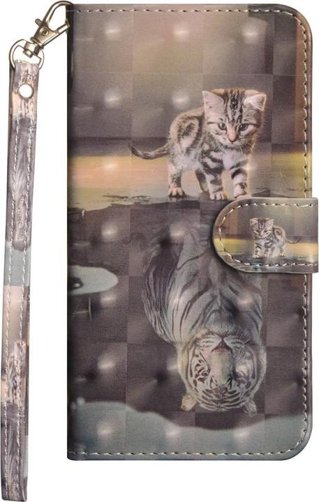 Immagine prodotto Cover-Discount iPhone 12 / 12 Pro - Custodia Glitter Effect Cat (Apple iPhone 12 Pro, Apple iPhone 12)