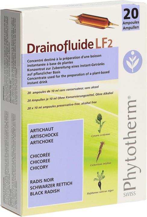 Nutritional values and ingredients Drainofluid Drainofluide Ampullen Leber (20 Piece, Ampoule, 358 g)
