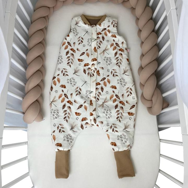 Produktbild Love Kids Schlummersack mit Füssen, Boho Blätter (80 cm, 1.0 TOG)
