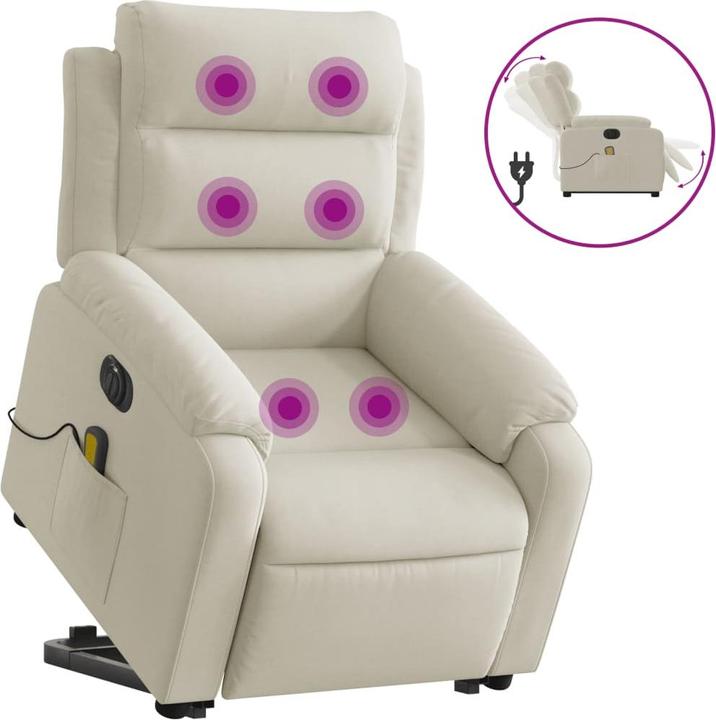 Produktbild VidaXL Massagesessel mit Aufstehhilfe Elektrisch Samt