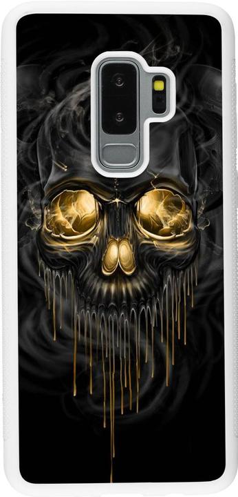 Produktbild PhoneLook Hülle Silikon weiss Skull 02 (Samsung Galaxy S9+)