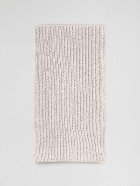 Actual product image Furnari Knitted 100% cashmere scarf in drift shade